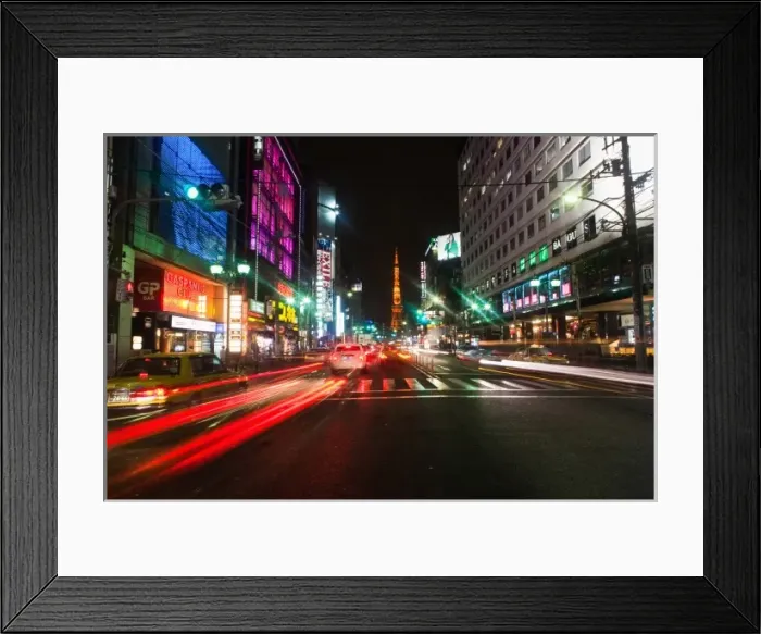 Framed Print : Tokyo, Japan. Tokyo Tower is a communications and observation tower located in Shiba Park Framed Print : Tokyo, Japan. Tokyo Tower is a communications and observation tower located in Shiba Park