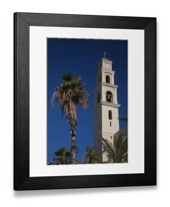 Framed Print : Israel, Tel Aviv, Jaffa and Saint Peters Monastery