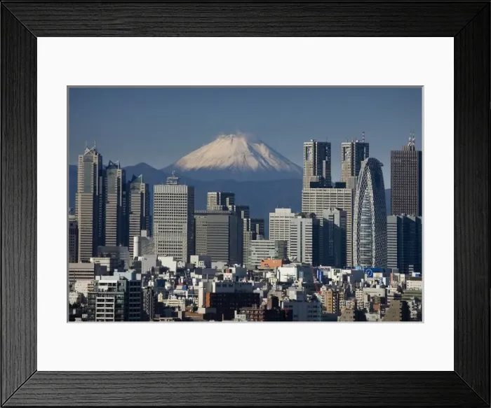 Framed Print : Tokyo, Shinjuku District Skyline, Mount Fuji, Japan. (Nov. 2008) Framed Print : Tokyo, Shinjuku District Skyline, Mount Fuji, Japan. (Nov. 2008)