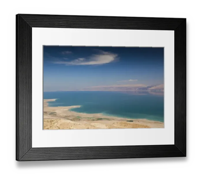 Framed Print : Israel, Dead Sea, Metzoke Dragot, elevated view of the Dead Sea Framed Print : Israel, Dead Sea, Metzoke Dragot, elevated view of the Dead Sea