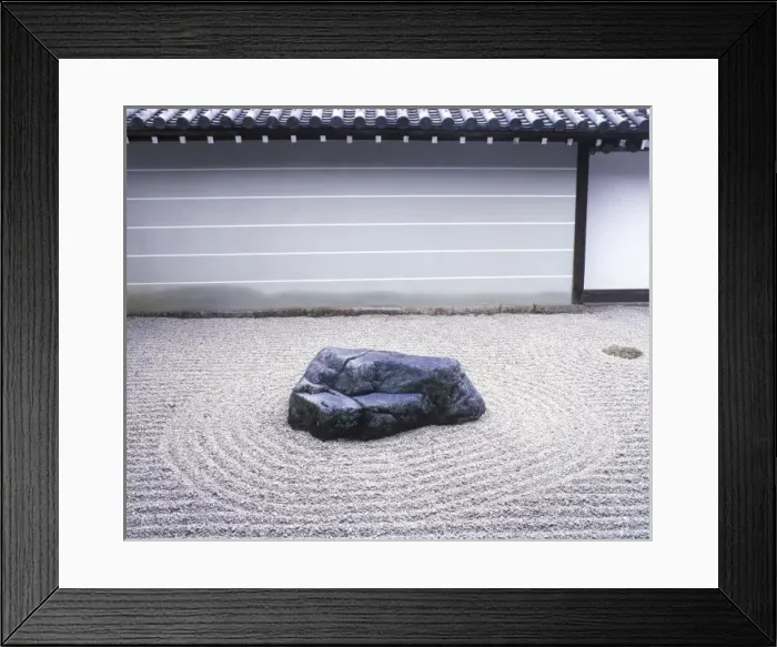 Framed Print : Asia, Japan, Kyoto, Nanzenji Temple Rock Garden