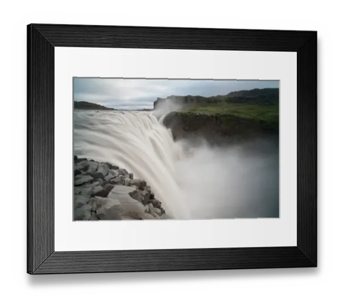 Framed Print : Iceland, Jokulsargljufur National Park. View of Dettifoss Waterfall, the most powerful Framed Print : Iceland, Jokulsargljufur National Park. View of Dettifoss Waterfall, the most powerful