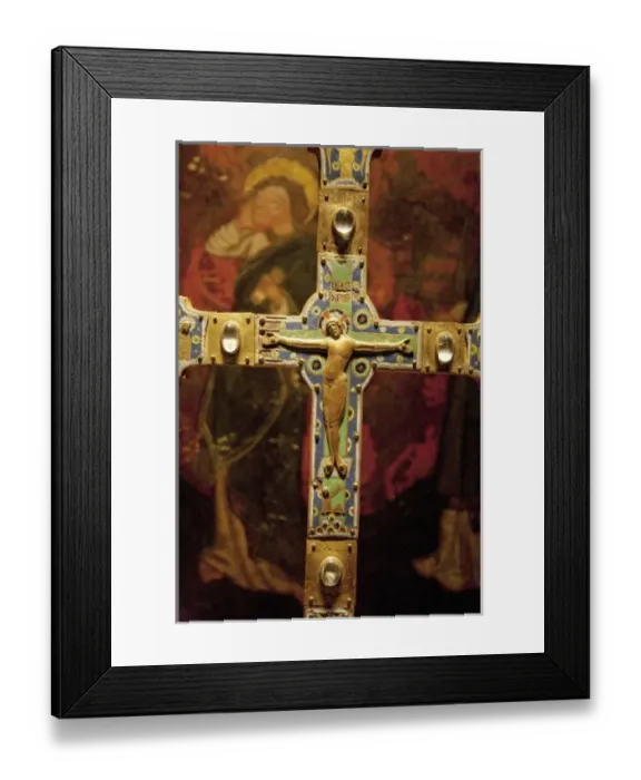 Framed Print : 13th Century decorated copper altar candlestick holder, National Museum of Iceland, Reykjavik Framed Print : 13th Century decorated copper altar candlestick holder, National Museum of Iceland, Reykjavik