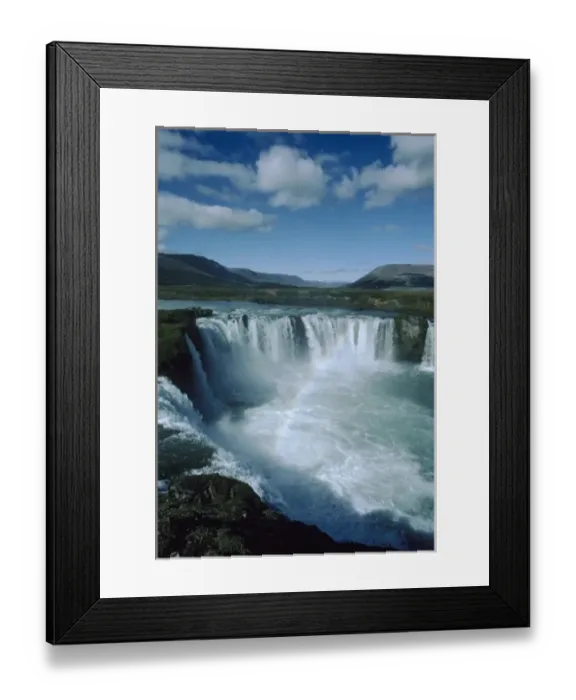 Framed Print : Iceland, Godafoss waterfall, north near Akureyri Framed Print : Iceland, Godafoss waterfall, north near Akureyri