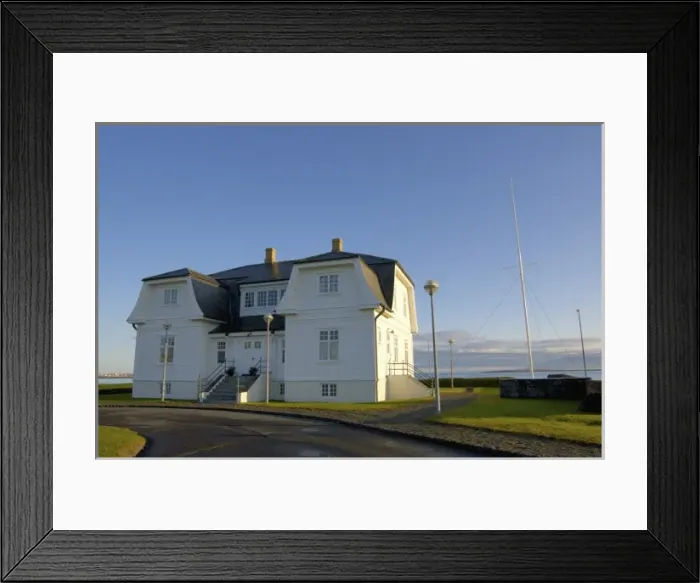 Framed Print : Iceland, Reykjavik, Hofdi House where Regan and Gorbachev met in 1986 Framed Print : Iceland, Reykjavik, Hofdi House where Regan and Gorbachev met in 1986