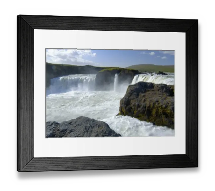 Framed Print : Iceland, Godafoss waterfall Framed Print : Iceland, Godafoss waterfall