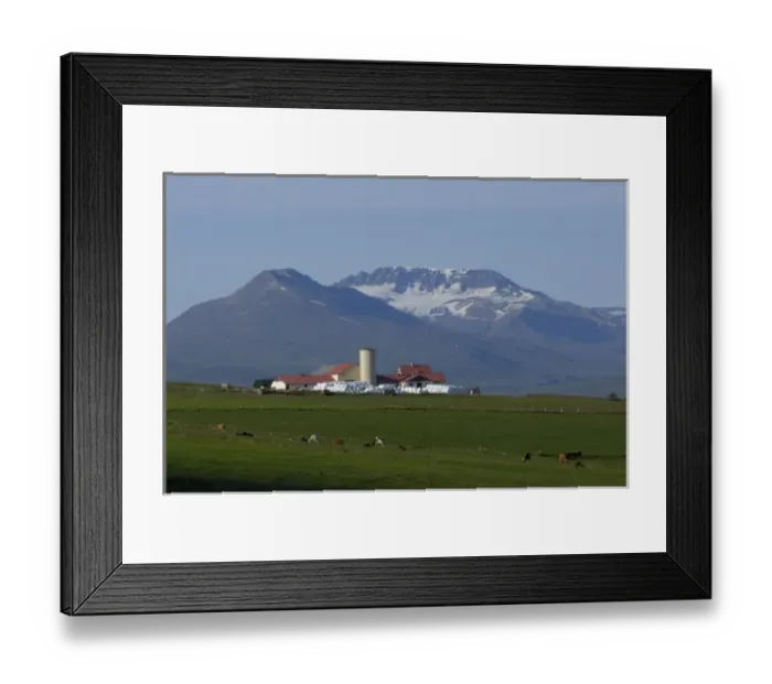 Framed Print : Iceland, Akureyri, farm Framed Print : Iceland, Akureyri, farm