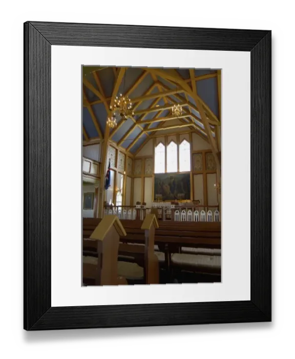 Framed Print : Iceland, Husavik, main church interior Framed Print : Iceland, Husavik, main church interior