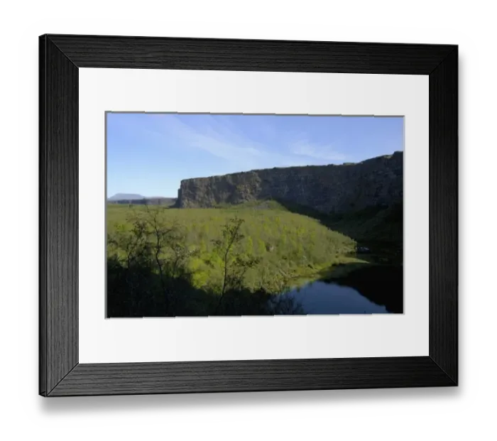 Framed Print : Iceland, Asbyrgi Canyon in Jokulsargljufur National Park Framed Print : Iceland, Asbyrgi Canyon in Jokulsargljufur National Park