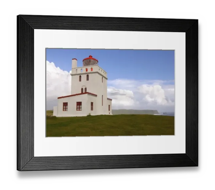 Framed Print : Iceland, Vik, Dyrholaey Light (Vik Lighthouse), Dyrholaos bay Framed Print : Iceland, Vik, Dyrholaey Light (Vik Lighthouse), Dyrholaos bay