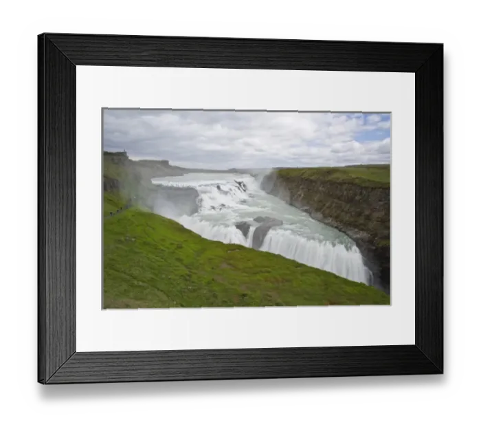 Framed Print : View of Gulfoss, the most popular waterfall in Iceland Framed Print : View of Gulfoss, the most popular waterfall in Iceland