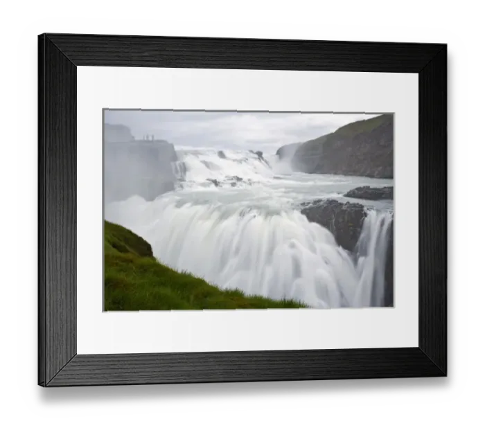 Framed Print : View of Gulfoss, the most popular waterfall in Iceland Framed Print : View of Gulfoss, the most popular waterfall in Iceland