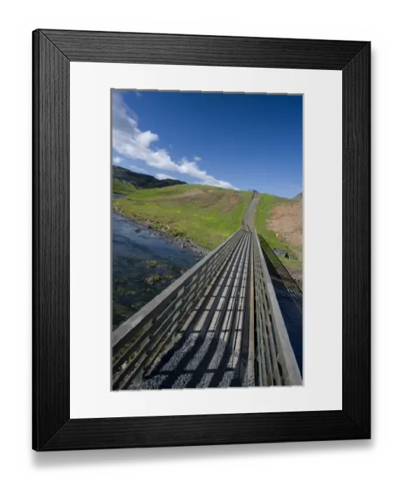 Framed Print : Hot springs feed a stream in Iceland Framed Print : Hot springs feed a stream in Iceland