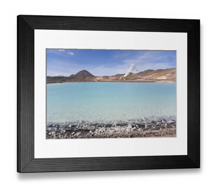 Framed Print : Geothermal power station near Lake Myvatn, Iceland Framed Print : Geothermal power station near Lake Myvatn, Iceland