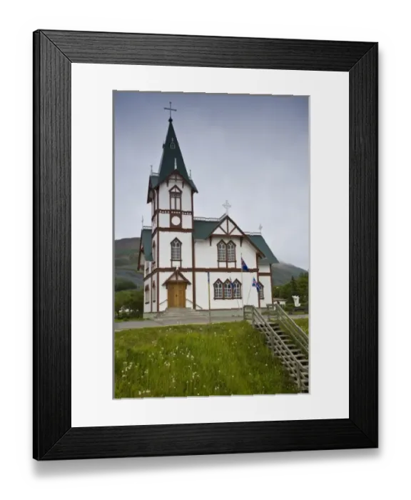 Framed Print : A church in Husavik, Iceland Framed Print : A church in Husavik, Iceland