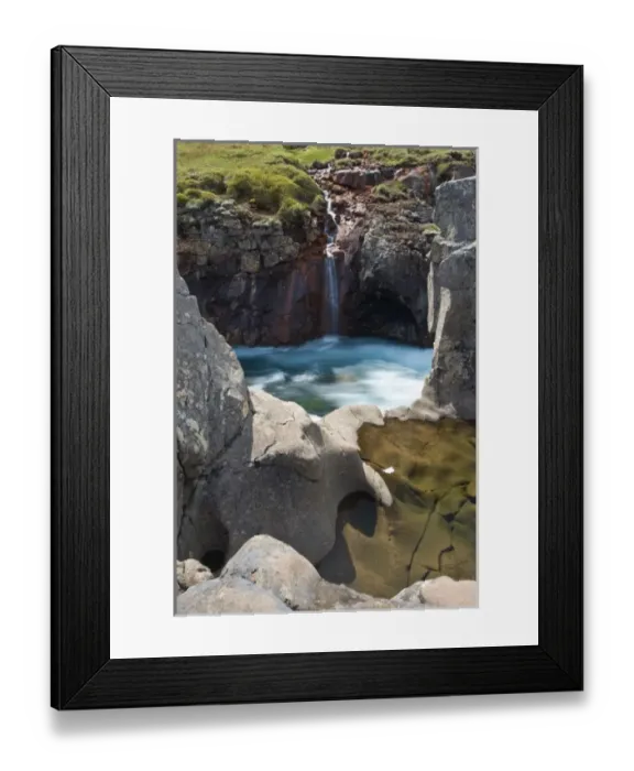 Framed Print : Waterfall in southeastern Iceland Framed Print : Waterfall in southeastern Iceland