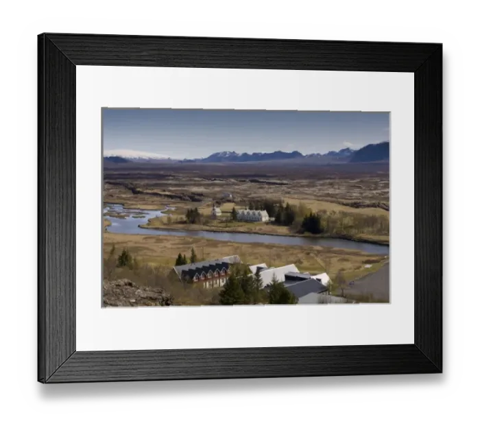 Framed Print : Mid-Atlantic Rift zone, Thingvellir National Park, Iceland