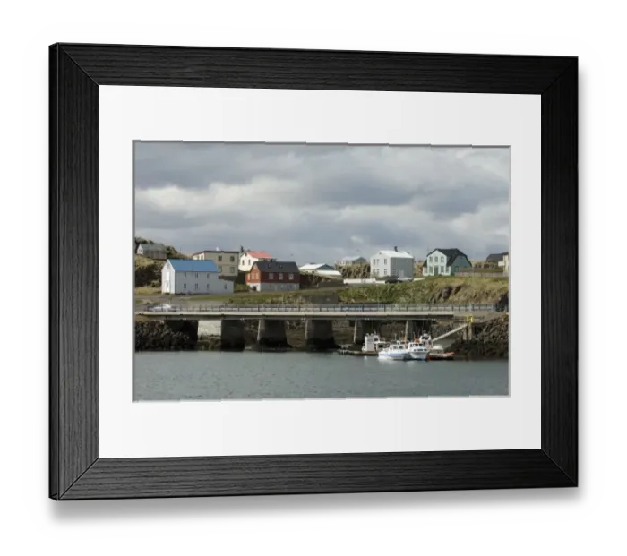 Framed Print : Stykkisholmur, Snaefellsnes Peninsula, Iceland