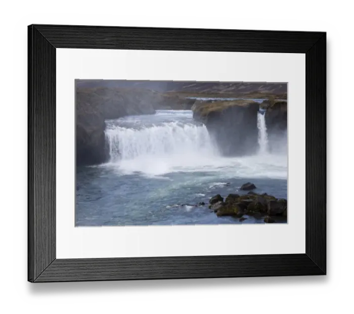 Framed Print : Godafoss waterfalls, Iceland Framed Print : Godafoss waterfalls, Iceland