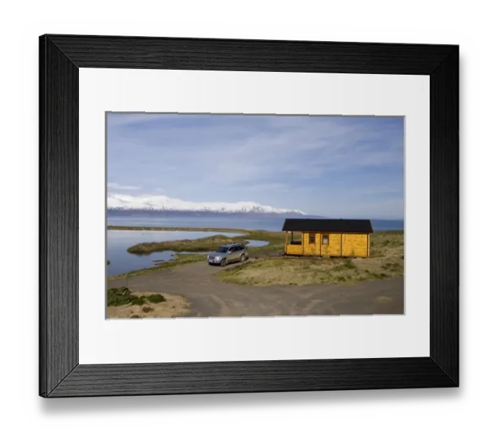 Framed Print : Cottage, Skjalfandi bay, Husavik, Iceland Framed Print : Cottage, Skjalfandi bay, Husavik, Iceland