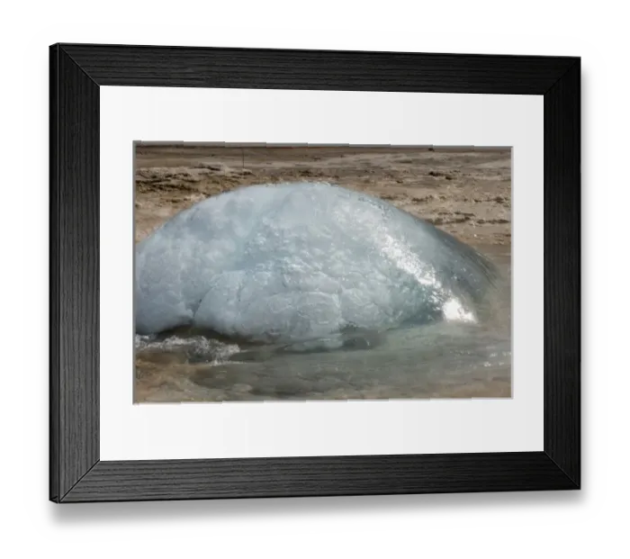 Framed Print : Unknown. Strokkur Geyser erupting, Geysir, Iceland