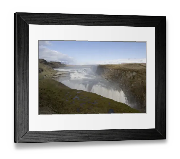 Framed Print : Gullfoss waterfalls, Iceland Framed Print : Gullfoss waterfalls, Iceland