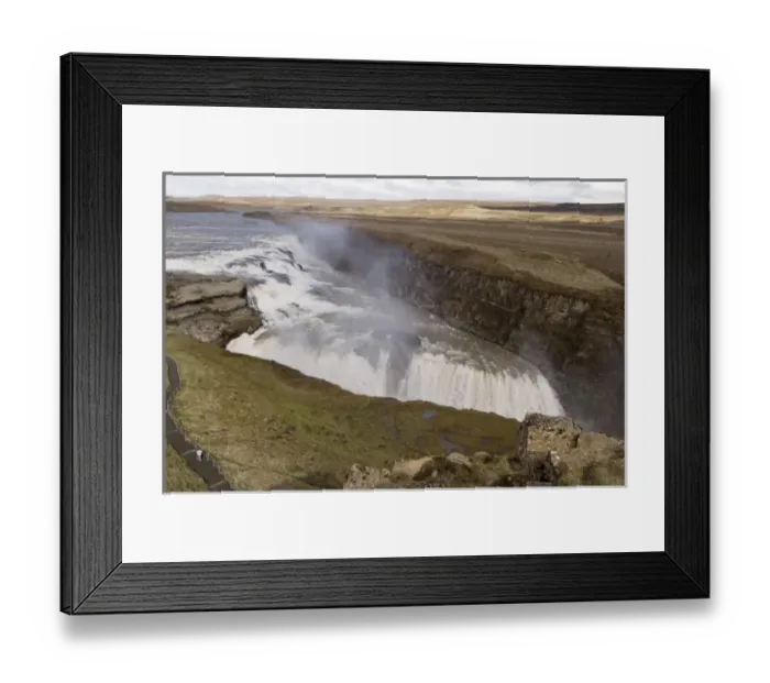 Framed Print : Gullfoss waterfalls, Iceland Framed Print : Gullfoss waterfalls, Iceland