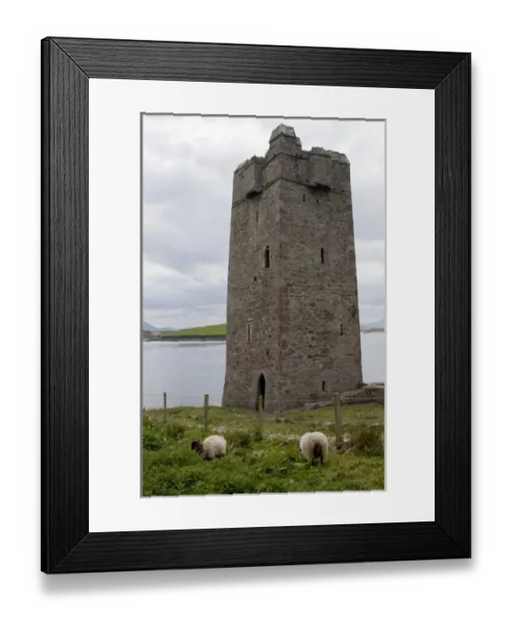 Framed Print : Ireland, County Mayo, Achill Island. Kildownet Castle was owned by the infamous Grace O Malley Framed Print : Ireland, County Mayo, Achill Island. Kildownet Castle was owned by the infamous Grace O Malley