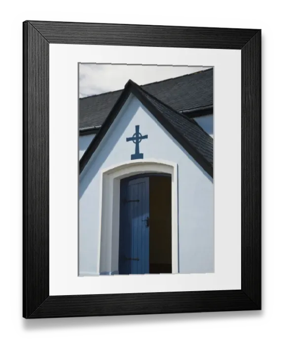 Framed Print : Ireland, Newfield. Church doorway Framed Print : Ireland, Newfield. Church doorway