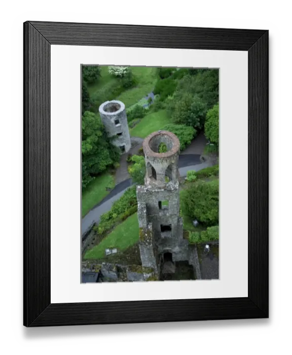 Framed Print : Europe, Ireland, Blarney Castle. Overview from castle top. THIS IMAGE RESTRICTED Framed Print : Europe, Ireland, Blarney Castle. Overview from castle top. THIS IMAGE RESTRICTED