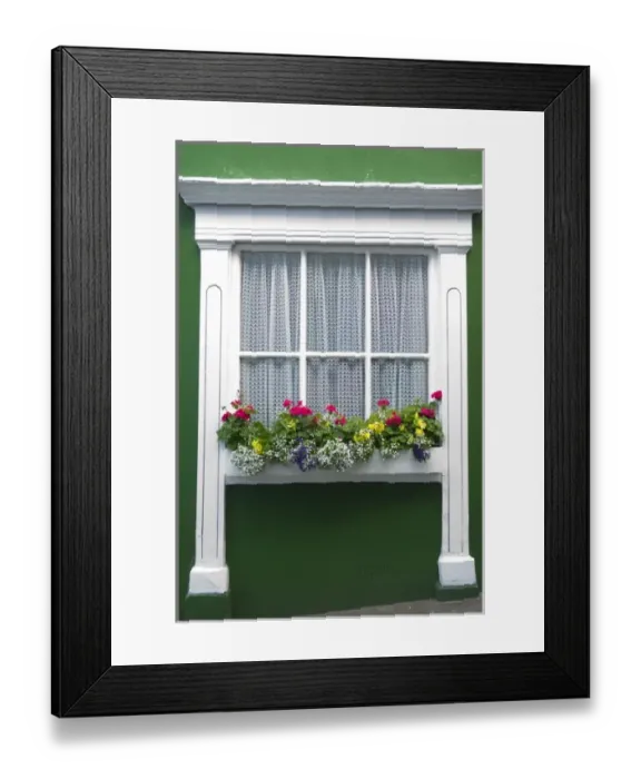 Framed Print : Ireland, County Cork, Kinsale. Colorful windowbox Framed Print : Ireland, County Cork, Kinsale. Colorful windowbox