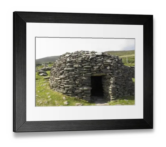 Framed Print : Ireland, Kerry, Dingle Peninsula. Ancient Beehive Huts Framed Print : Ireland, Kerry, Dingle Peninsula. Ancient Beehive Huts