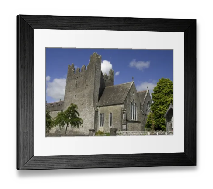 Framed Print : Ireland. Co Limerick. Adare. Stone Church