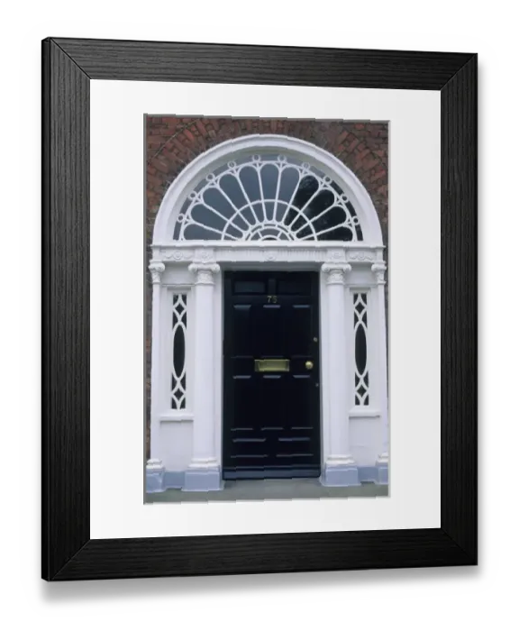 Framed Print : Georgian doors, Merrien Square, Dublin, Ireland