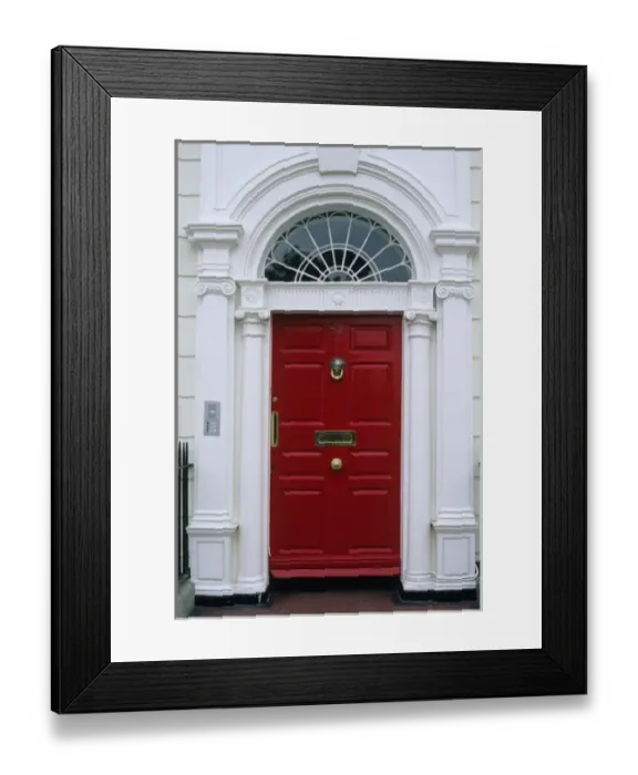 Framed Print : Ireland, Dublin, Georgian doors, Merrien Square