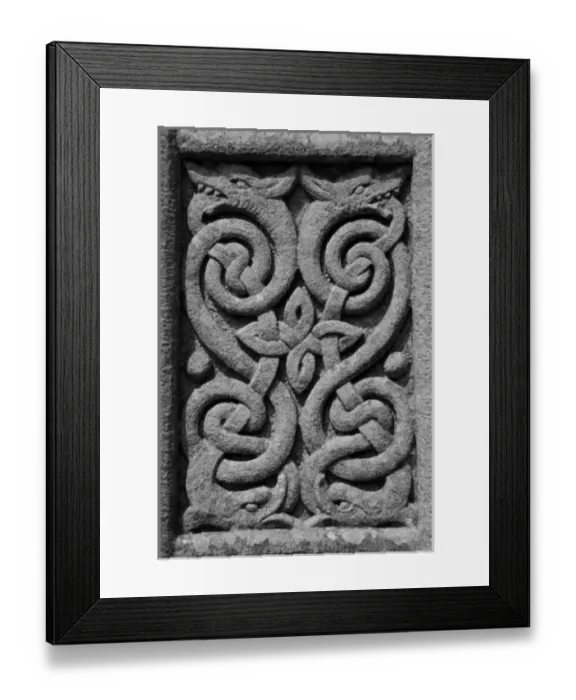 Framed Print : Europe, Ireland, Glendalough. Cletic Patterns on Cross at Glandalough Framed Print : Europe, Ireland, Glendalough. Cletic Patterns on Cross at Glandalough