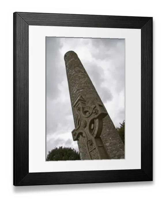 Framed Print : Glendalough, Ireland. The beautiful and peaceful monastic city of Glendalough hosts Framed Print : Glendalough, Ireland. The beautiful and peaceful monastic city of Glendalough hosts