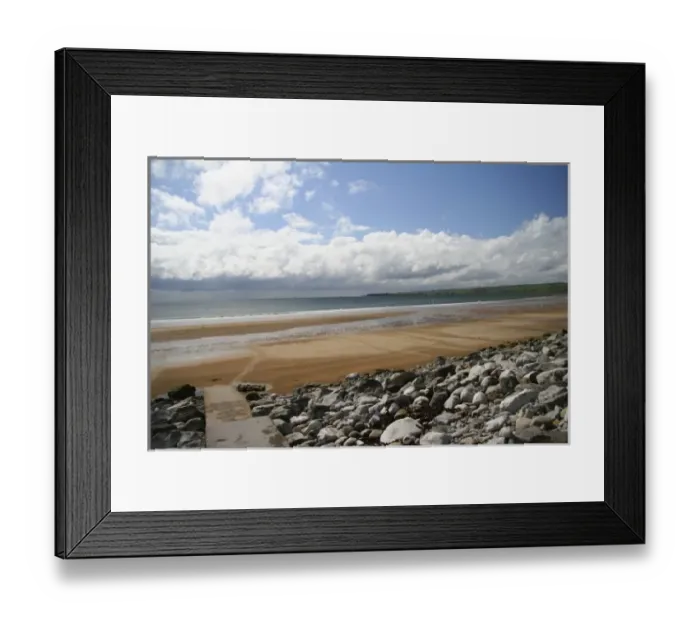 Framed Print : Lahinch, Ireland. A nice afternoon on the beaches at this surfing town of Lahinch