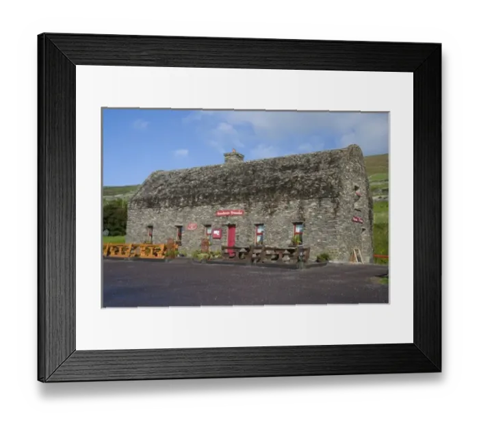 Framed Print : Stone Resturant, Dingle Peninsula, Ireland, Architecture Framed Print : Stone Resturant, Dingle Peninsula, Ireland, Architecture