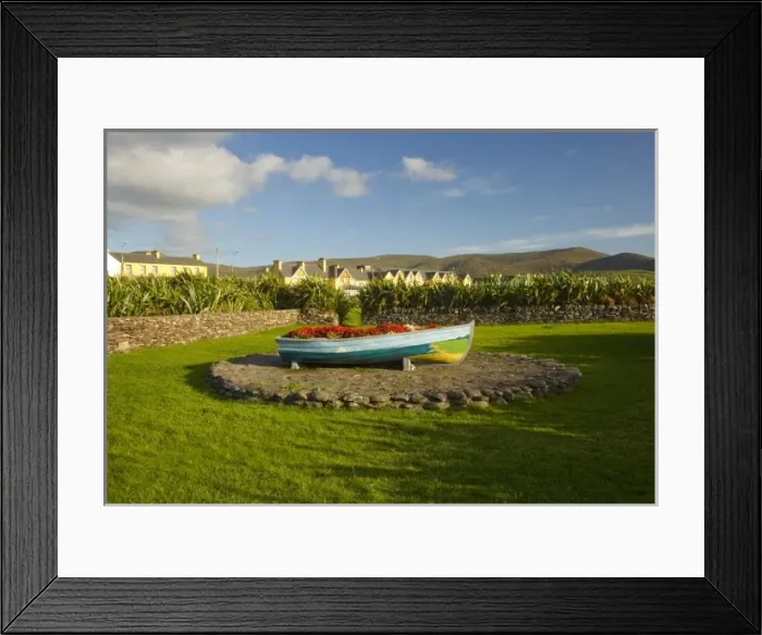 Framed Print : Boat, Planter, Town of Waterville, County Kerry, Ireland, Flowers Framed Print : Boat, Planter, Town of Waterville, County Kerry, Ireland, Flowers