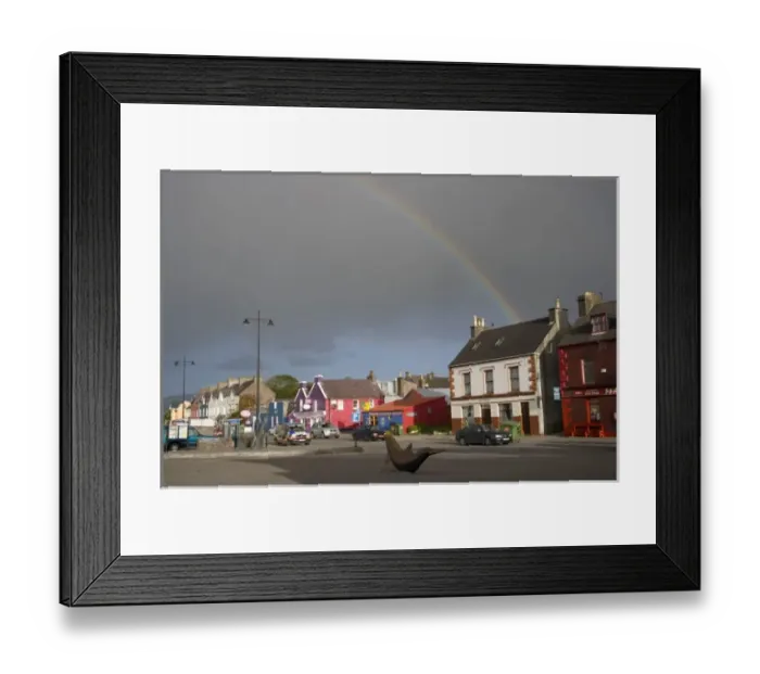 Framed Print : Dingal, Dingle Peninsula, Ireland, Houses, Street, Rainbow Framed Print : Dingal, Dingle Peninsula, Ireland, Houses, Street, Rainbow