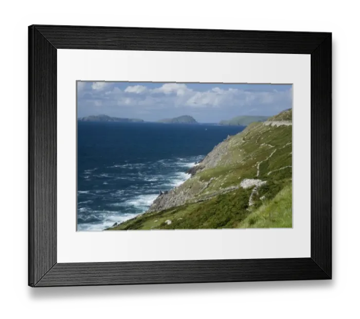 Framed Print : Dingle Peninsula Coastline, Ireland, Waves, Cliffs Framed Print : Dingle Peninsula Coastline, Ireland, Waves, Cliffs