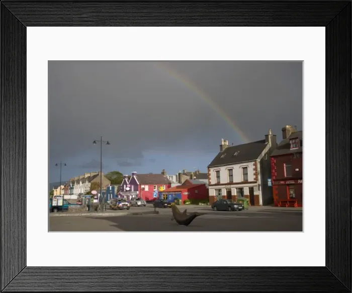 Framed Print : Dingle, Dingle Peninsula, Ireland, Houses, Rainbow Framed Print : Dingle, Dingle Peninsula, Ireland, Houses, Rainbow