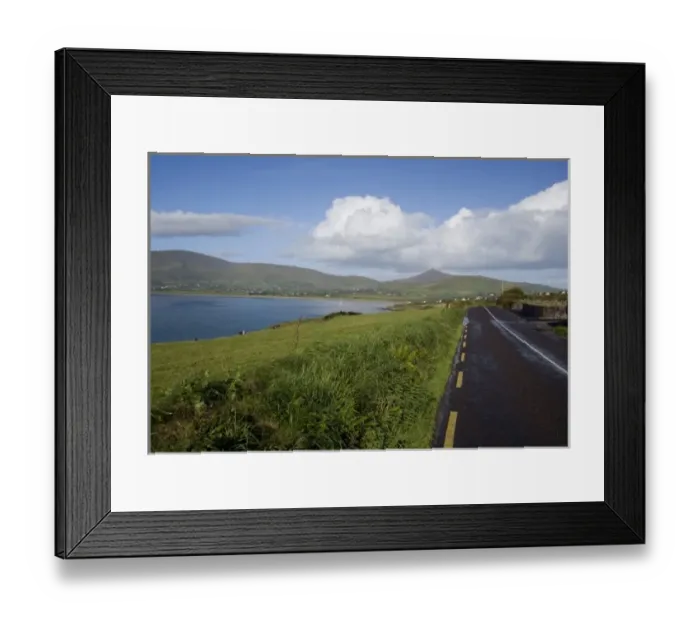 Framed Print : Highway, Dingle Peninsula, Ireland, Coastline, Landscape, Scenic