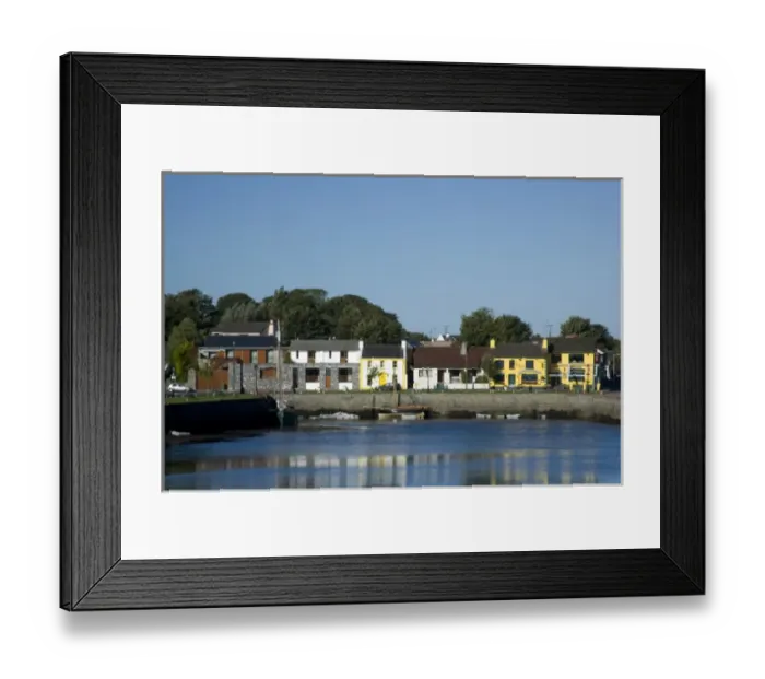 Framed Print : Town of Kinvarra, County Galway, Ireland, Harbour, Houses