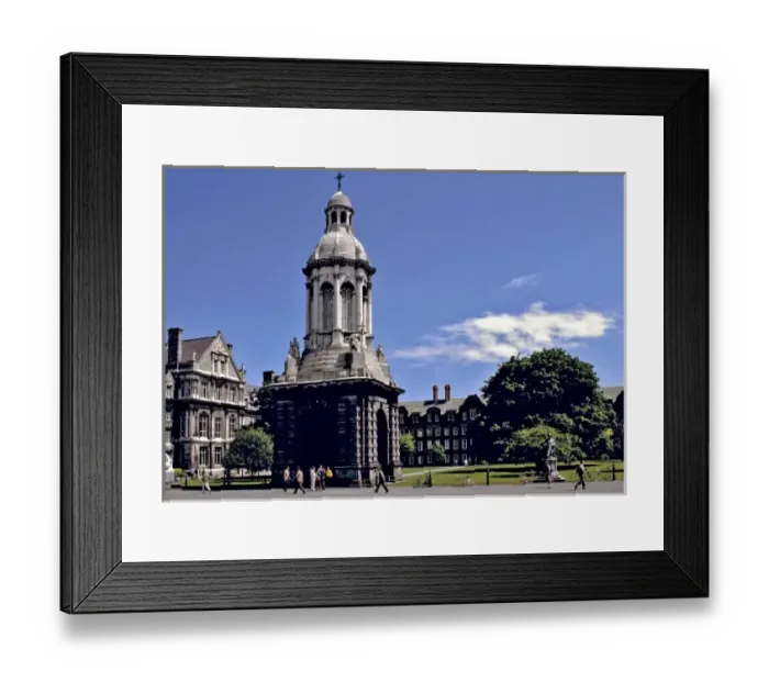 Framed Print : Europe, Ireland, Dublin. The Campanile, which dates from the mid 19th centry, stands Framed Print : Europe, Ireland, Dublin. The Campanile, which dates from the mid 19th centry, stands