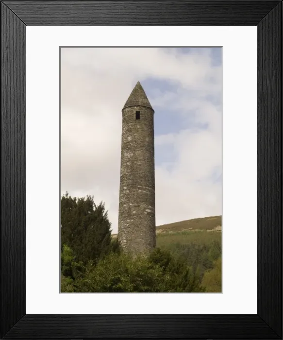 Framed Print : 6th Century Saint Kevin monastery, Glendalough, County Wicklow, Ireland