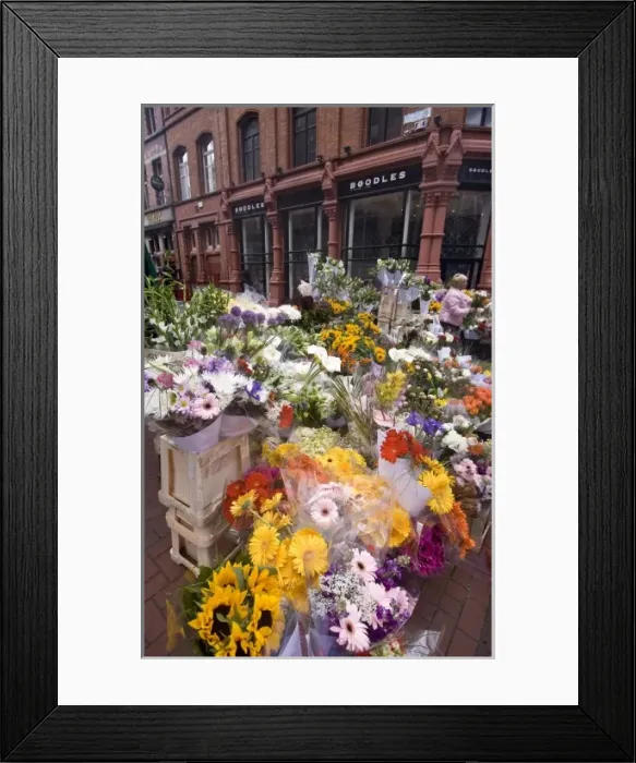 Framed Print : Ireland, Dublin, flower market