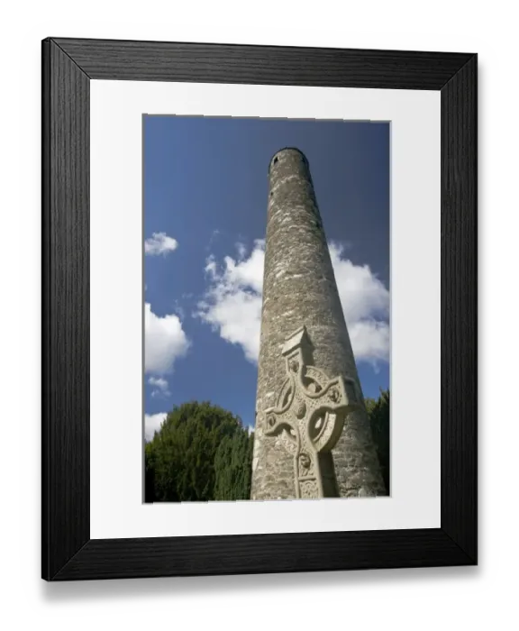 Framed Print : Ireland, County Wicklow, Glendalough, ancient monastic site Framed Print : Ireland, County Wicklow, Glendalough, ancient monastic site