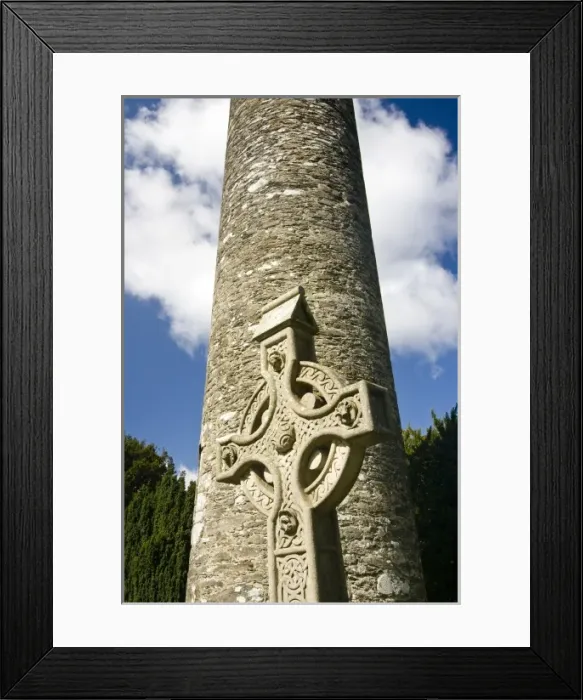 Framed Print : Ireland, County Wicklow, Glendalough, ancient monastic site Framed Print : Ireland, County Wicklow, Glendalough, ancient monastic site
